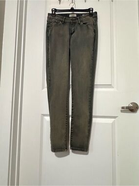 Vintage American Blues BOHO  Skinny Jeans in Olive/Grey